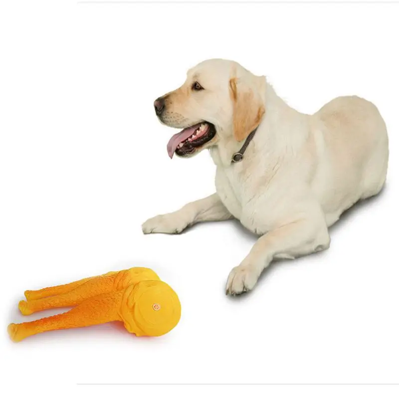 Dogs Chew Toy Pets Squeak Toys Teddy Cleaning Teeth For Small Medium And Large Dog Duck Leg Drumstick Shape T | Дом и сад
