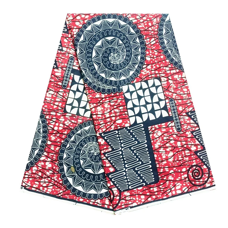 

Лучшая африканская ткань с принтом из Анкары, настоящий воск для принта, лоскутное шитье, платье, рукоделие, материал «сделай сам», аксессуа...