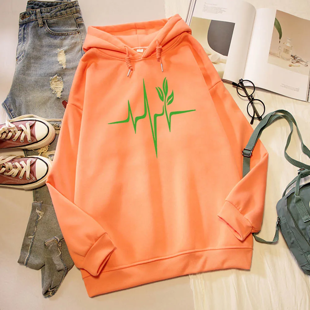 Hip Hop Leaf Cartoon Sweatshirts Women Long Sleeve Winter Autumn Oversized Punk Hoodies Unisex Fleece Sweetshirts Swetry Damskie