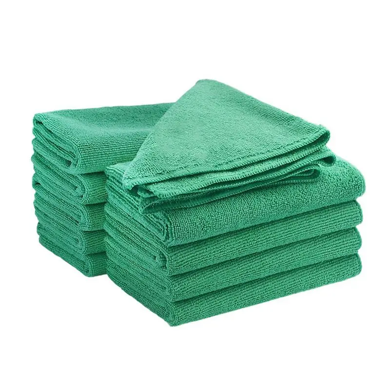 

Microfibre Dish Cloth Large Thick Soft Cleaning Towel Pack of 10 Units (10 Green 40 x 40CM)