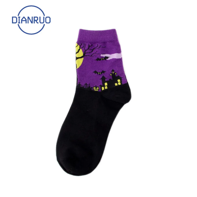 Носки DIANRUO для Хэллоуина креативные хлопковые носки в стиле Харадзюку влюбленных