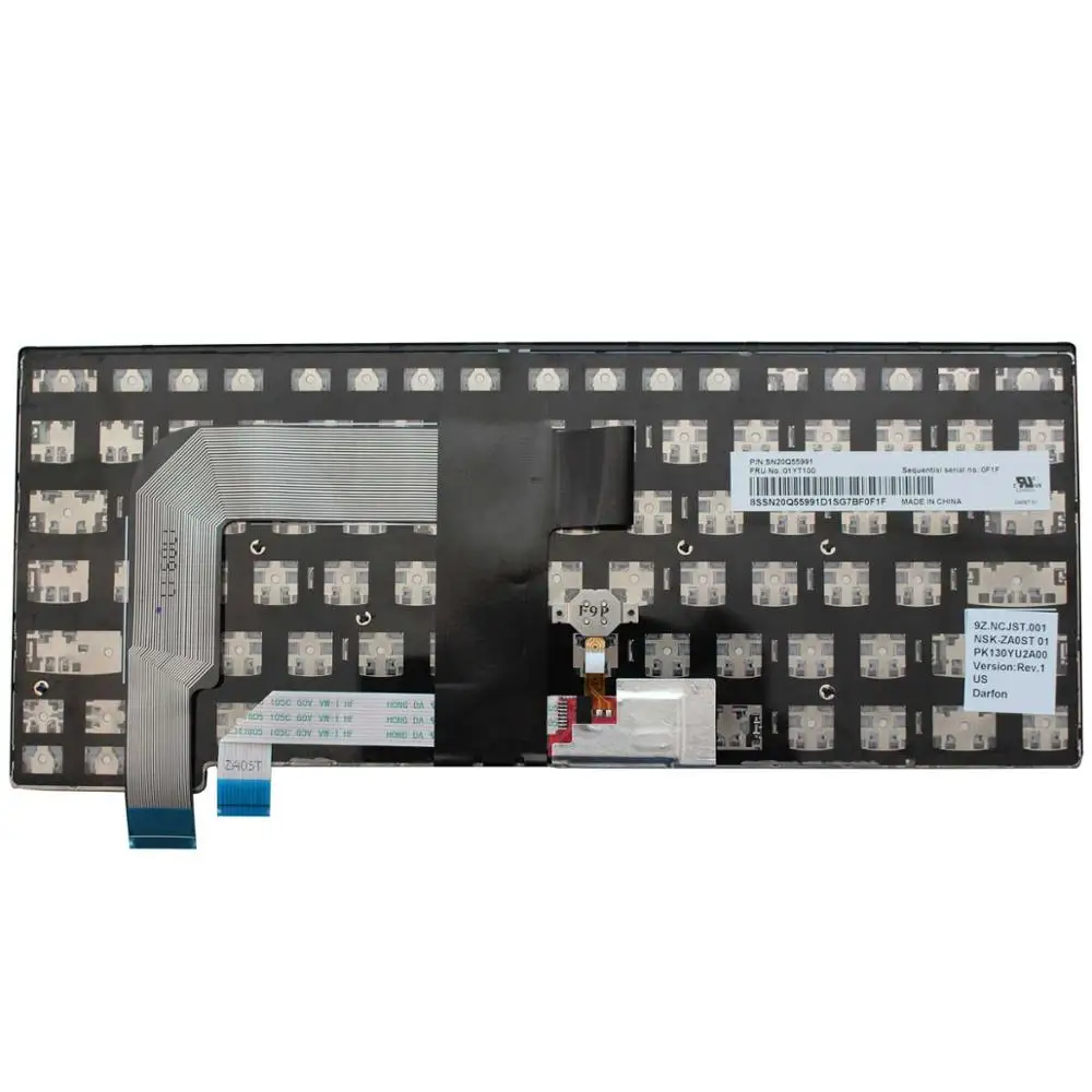 Сменная Клавиатура для ноутбука lenovo ThinkPad T460s T470s(не подходит для ноутбука T460 T460p T470 T470p) без подсветки