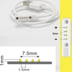 Магнитное зарядное устройство USB 2,0, кабель для зарядки, 4 контакта, для умных часов KW88