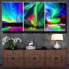 5D DIY алмазная живопись пейзаж Авроры 3 штуки Алмазная вышивка Триптих Алмазная мозаика вышивка крестиком Стразы R144