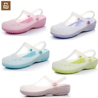 new youpin female summer sandal slippers beach shoes flat slipper thick soles anti slip garden outdoor color changeable slippers