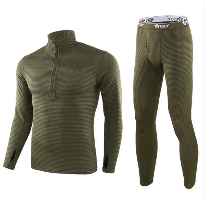 Winter Top Quality New Thermal Underwear Sets Men Compression Fleece Sweat Quick Drying Thermo Male Clothing | Мужская одежда