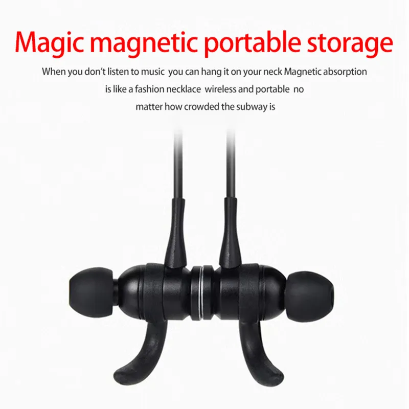 

Caridite X3S BT headset v5.0 magnetic neckband earmarks with microphone automatic connection and pairing longer playing time