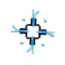 Best Price 100 PCS SC UPC Fast Connector Single-Mode Connector FTTH Tool Cold Connector Tool Fiber Optic Fast Connnector 53mm