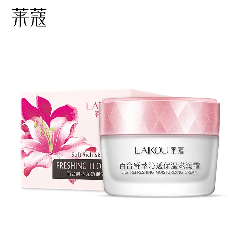 

Cheap Face Cream Lily Pure Essence Moisturizing Cream Hyaluronic Acid Nourishing Anti-Wrinkle Whitening Woman Skin Care Serum