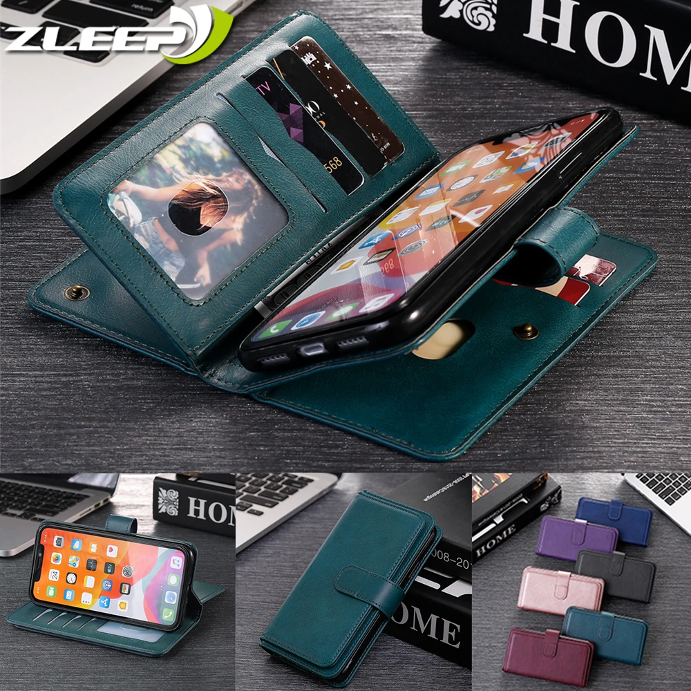 

Card Slot Leather Phone Case For Samsung Galaxy A72 A52 A42 A32 A22 A12 A82 A02S A03S Wallet Magnetic Stand Business Cover Coque