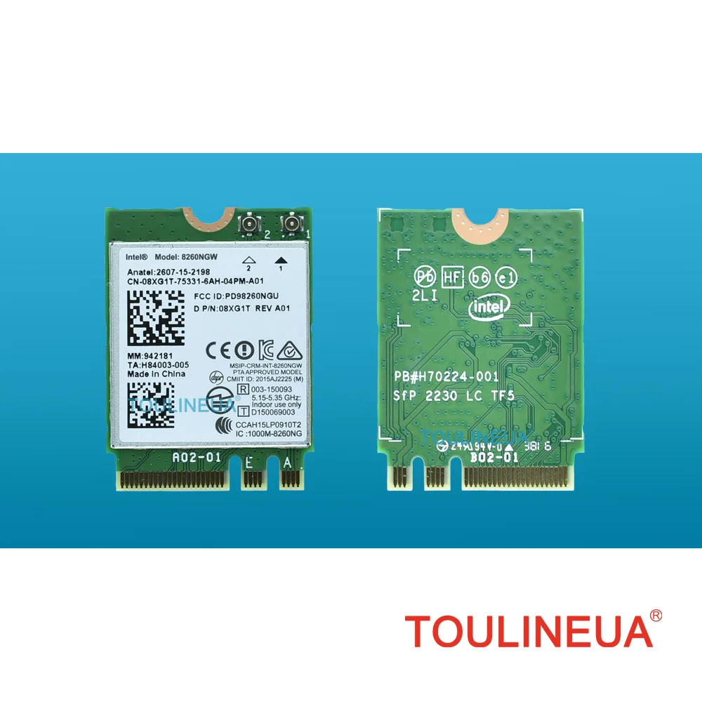 Совершенно новая сетевая карта для ноутбука Dell беспроводная Intel 8260NGW 8260ac 8260 ac 867