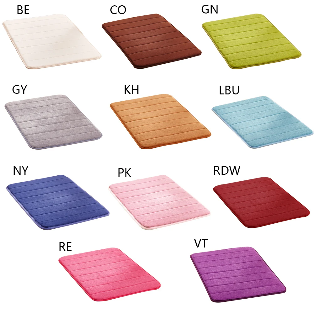 

11 Colors Microfibre Soft Rugs Home Shower Bath Pad Bathroom Bedroom Carpet Anti-Skid Rug Floor Mat Size: 40 X 60cm/50 X 80cm