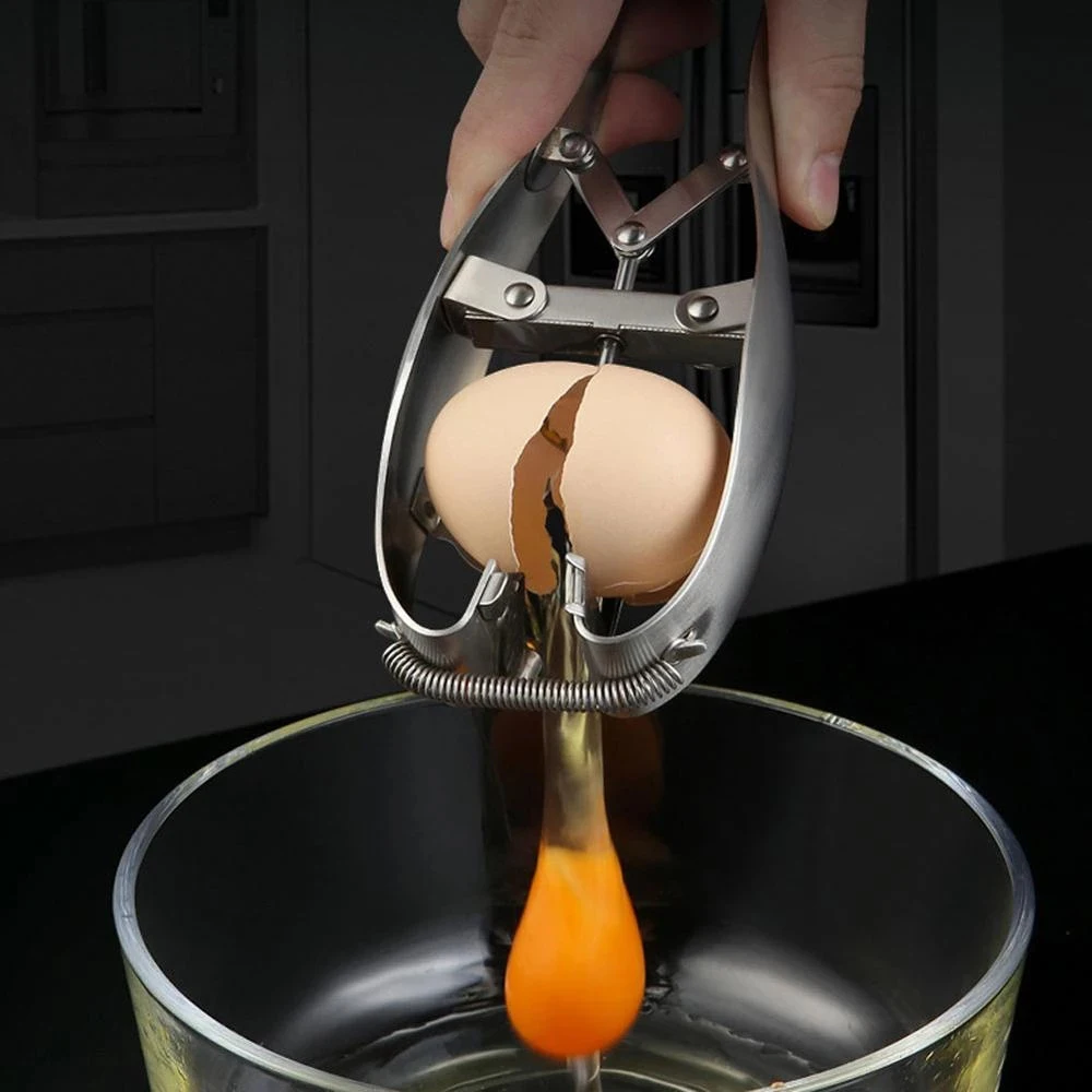 

New Egg Shell Opener, Efficient Eggshell Cutter Cracker, Quick Open Eggs Kitchen Gadgets Egg Separator Creative Kitchen Tools