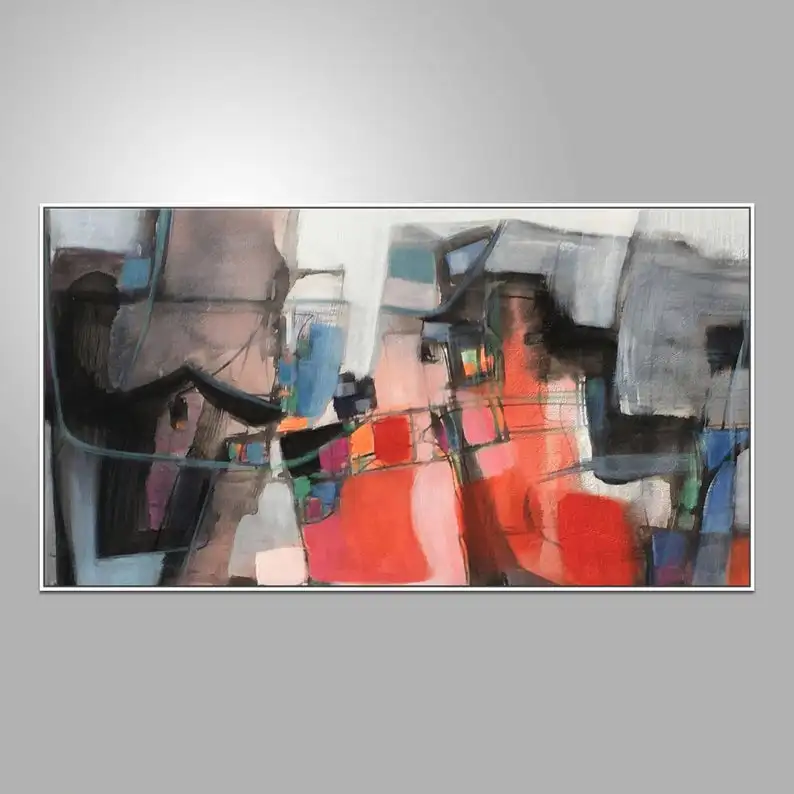 

Абстрактный холст, искусство, оригинальное искусство, абстрактное настенное искусство, декор в общежитии, холст, современное искусство, бол...