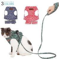 cat and dog vest collar outdoor dog walking leash set puppies collar japanese vest pet supplies arnes perro