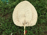 natural cool baby mosquito repellent fan summer manual straw hand fans palm leaf