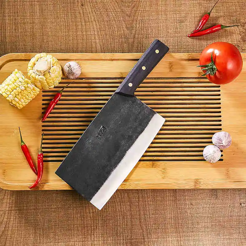 Нож для нарезки мяса Ручная ковка Высокоуглеродистая сталь острый кухонный нож