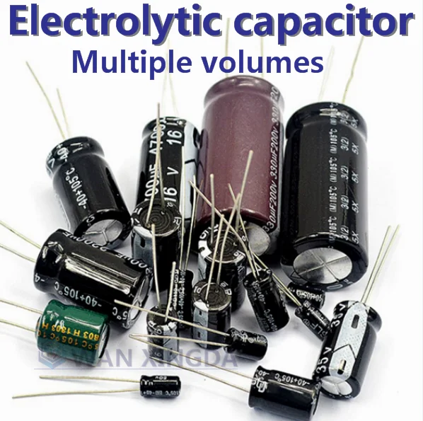 20PCS 10V 16V 25V 35V 50V 63V 100V 400V 450V Aluminum Electrolytic Capacitor 47UF 100UF 220UF 330UF 470UF 680UF 1000UF1500UF