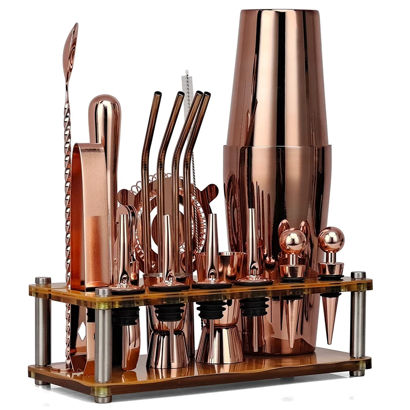 

Набор для приготовления коктейлей, барный набор из нержавеющей стали с акриловой рамой для бармена, Миксер Для напитвечерние, вина, Мартини,...