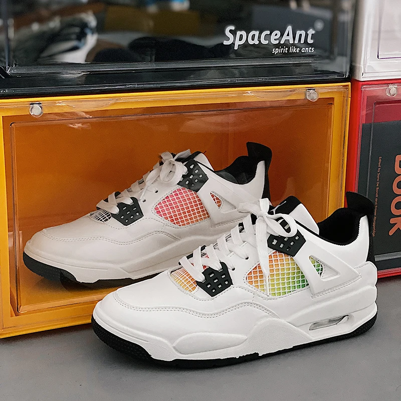 

2021 spring and autumn air cushion men's shoes fashion casual breathable all-match lace-up sneakers