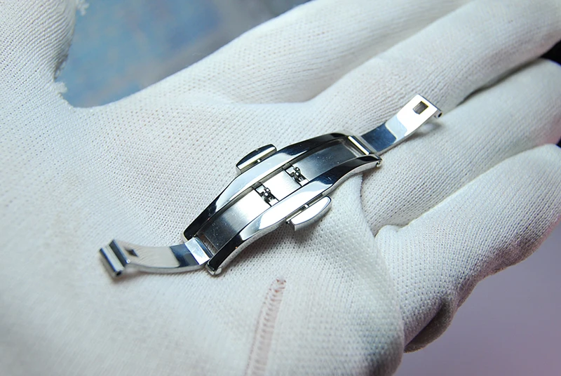 

Steel watchbands s Click Buckle Watch Push Button Fold Clasp Strap Buckle