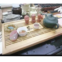 red drawer drainage tea boat medium solid wood tea tray restaurant trays home furniture