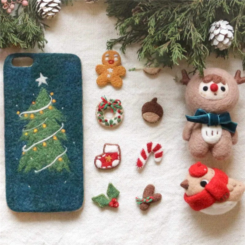 Набор инструментов для валяния Nonvor 24 цвета самостоятельного изготовления иголок