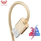 MUSTTRUE Micro USB кабель 3A быстрое зарядное устройство кабель для передачи данных Плетеный USB кабель USB ЗУ для мобильного телефона кабель для Samsung Huawei One Plus