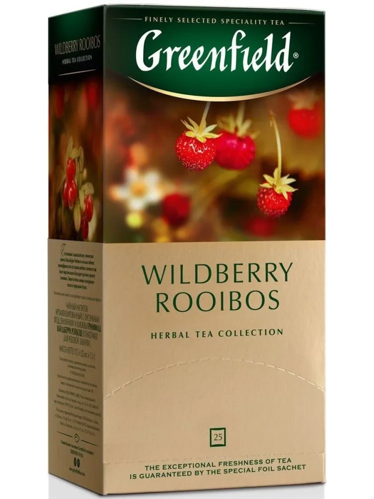 Чай Greenfield &quotWildberry Rooibos&quot ройбуш с добавками 25 пакетиков| |