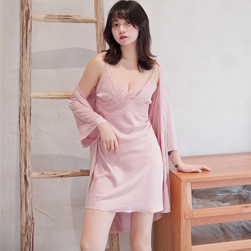 Женское кружевное ночное белье Camisola черное ночная рубашка для свадьбы 2019 |