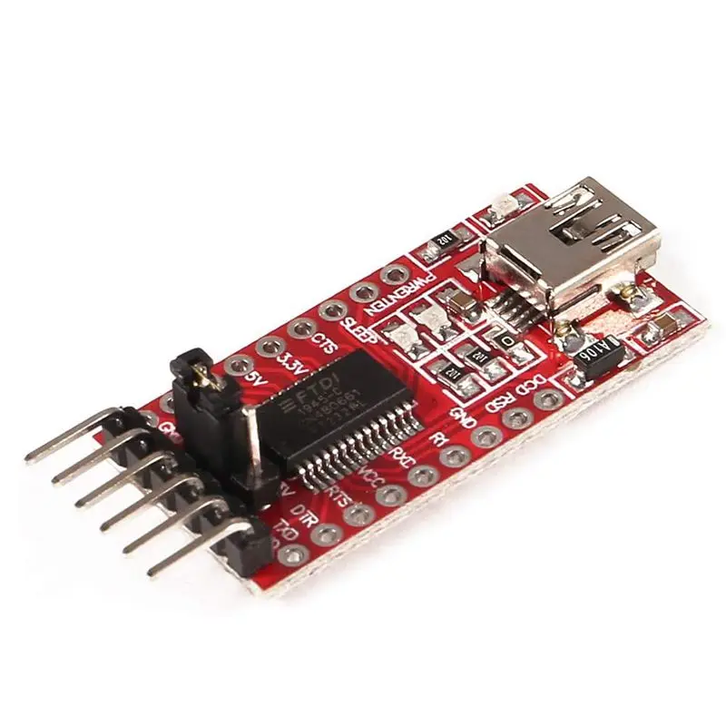 Модуль адаптера последовательного преобразователя FT232RL FTDI Mini USB в TTL 3 В 5 шт. |