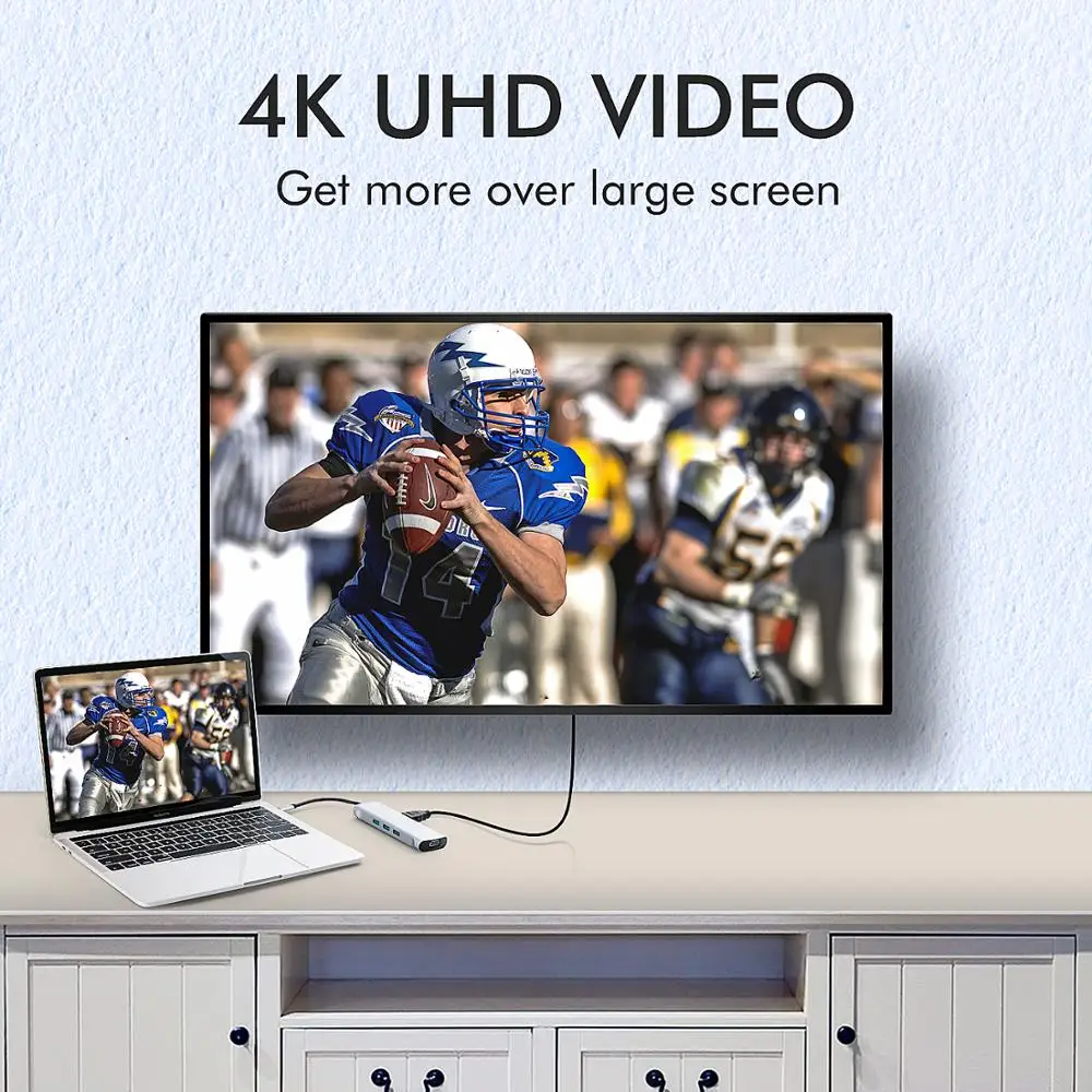 GOOJODOQ USB C концентратор типа для мульти 3 0 HDMI адаптер док-станция MacBook Pro Huawei Mate 30 USB-C