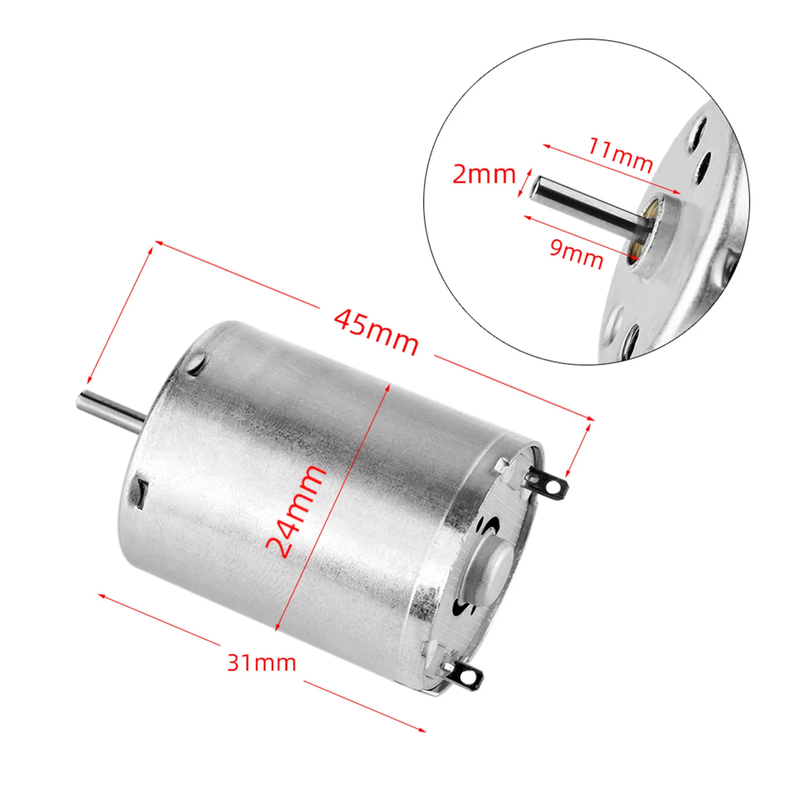 24 мм мотор части татуировки серебро Нержавеющая сталь микроблейдинг