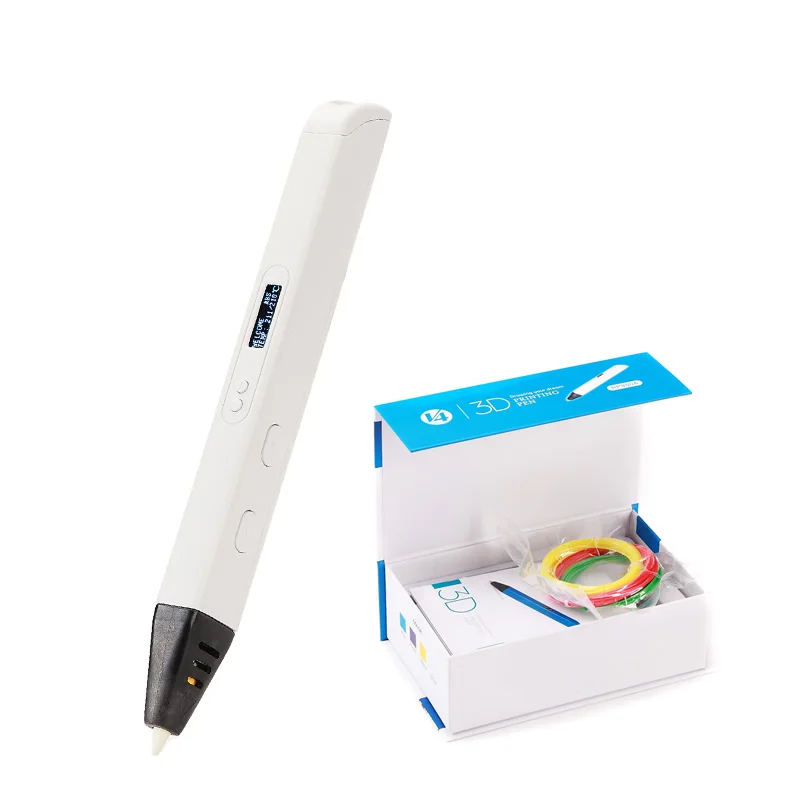 RP800A White Lihuachen RP800A 3D печать Ручка для детей 3D Рисование ручка живопись Intellectua игрушка применимый ABS/PLA нити материал - Цвет: RP800A White