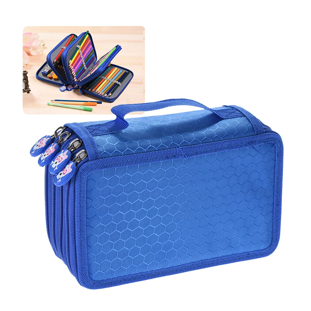 Многофункциональная вместительная косметическая сумка для карандашей и кистей