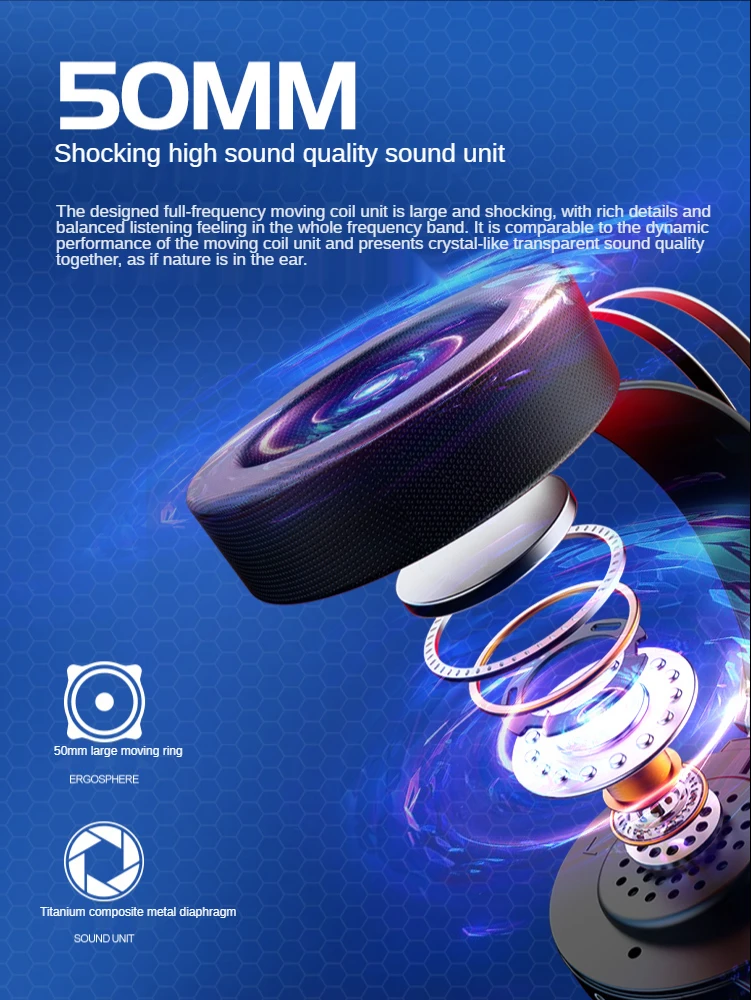 Беспроводные Bluetooth-наушники Sansui I6 складные наушники с активным шумоподавлением и