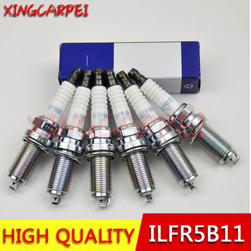 6 шт./лот 18840 11051 ILFR5B 11 Лазерная иридиевая Свеча зажигания для Hyundai 1884011051 ILFR5B11