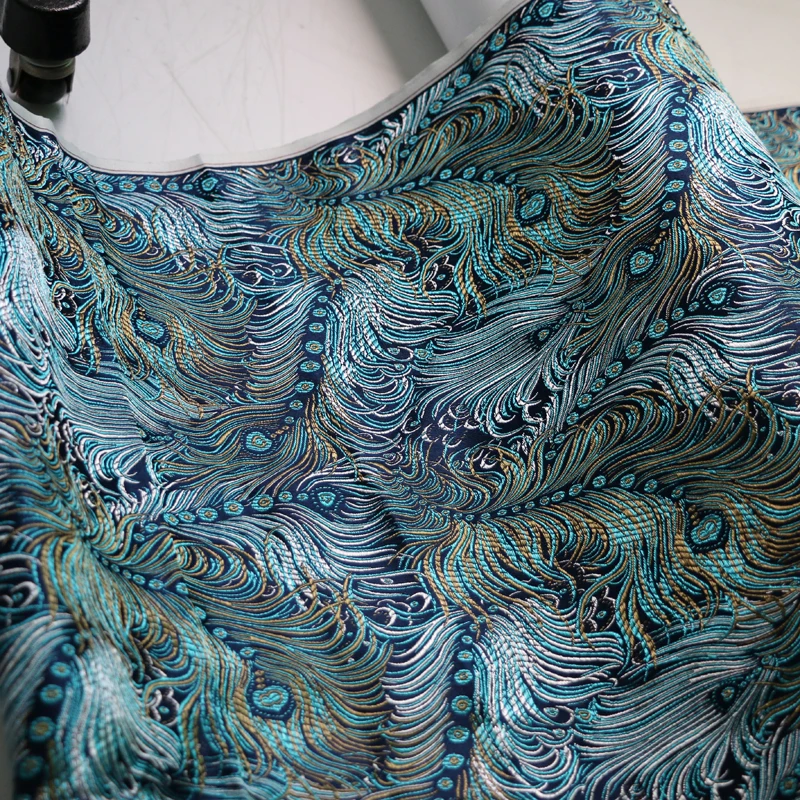 100 см * 75 китайский стиль жаккардовая одежда материал Китайская Этническая парча