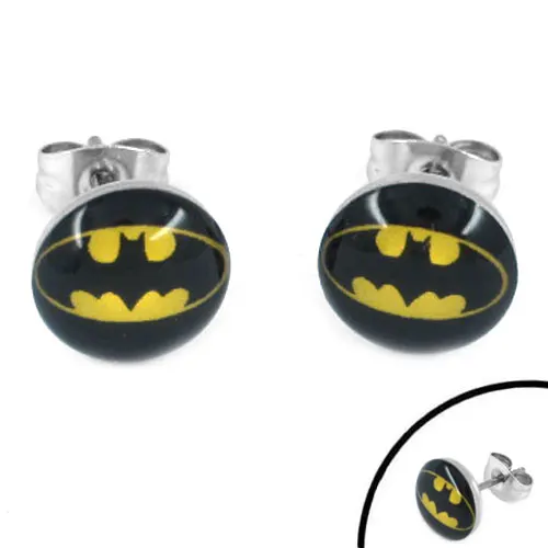 Эмаль летучая мышь серьги пирсинг тела ювелирные изделия из нержавеющей стали