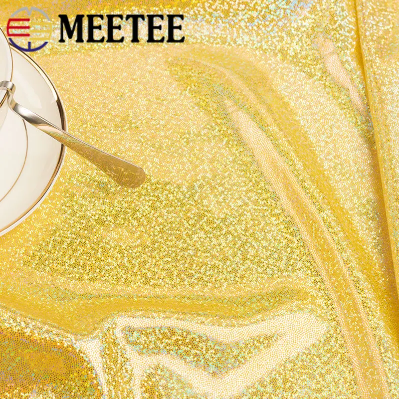 Meetee 100/200 см 150 Лазерный цвет бронзовые блестки Сетка ткань фон Сделай Сам сцена