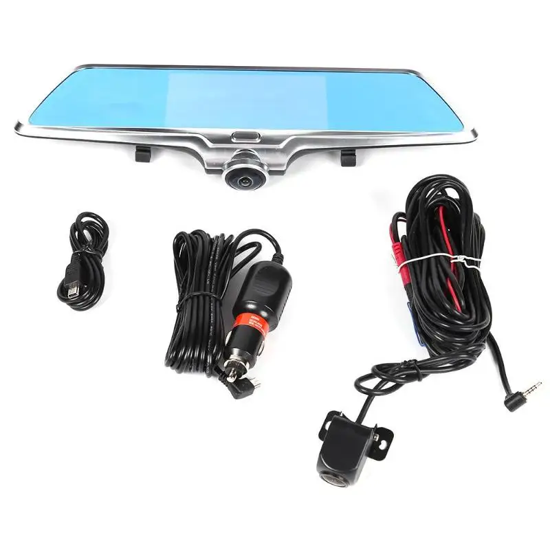 L502 Car Rearview Mirror DVR Camera Recorder Dual Lens 360 Degree Panoramic View Dashcam