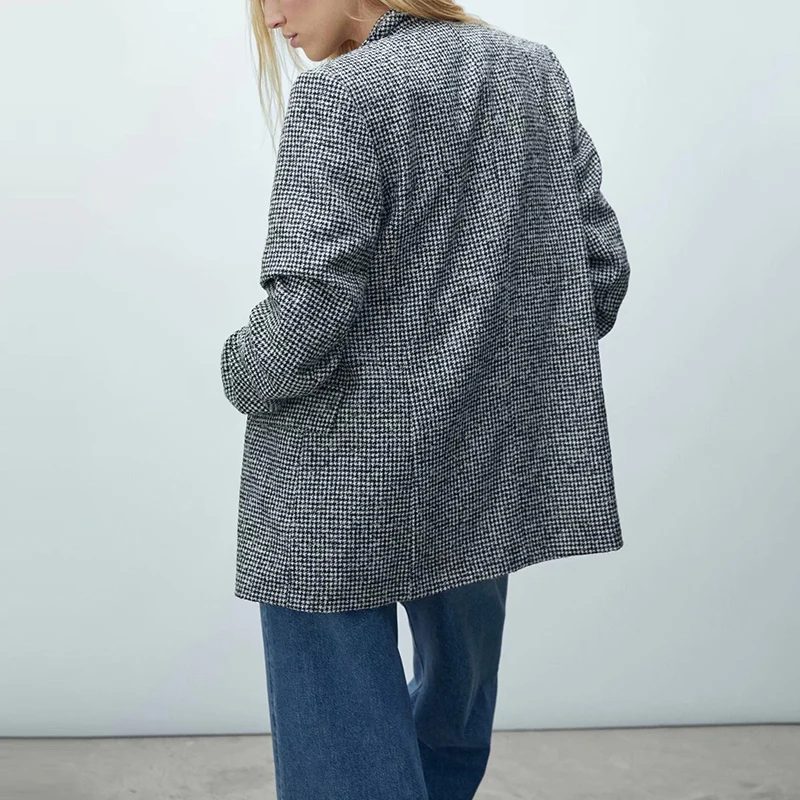 Женский Повседневный костюм блейзер Za облегающий офисный с юбкой осень