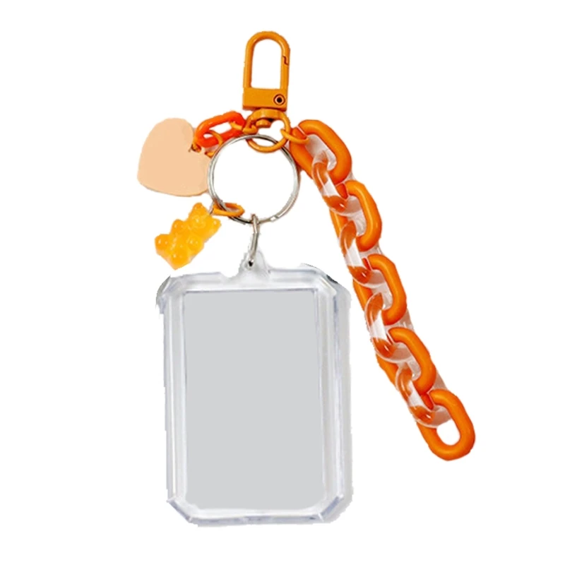 

ID Photo Beaded Keychain Bag Hanging Key Chain Pendant Mobile Phone Chain Bag Decorative Accesories