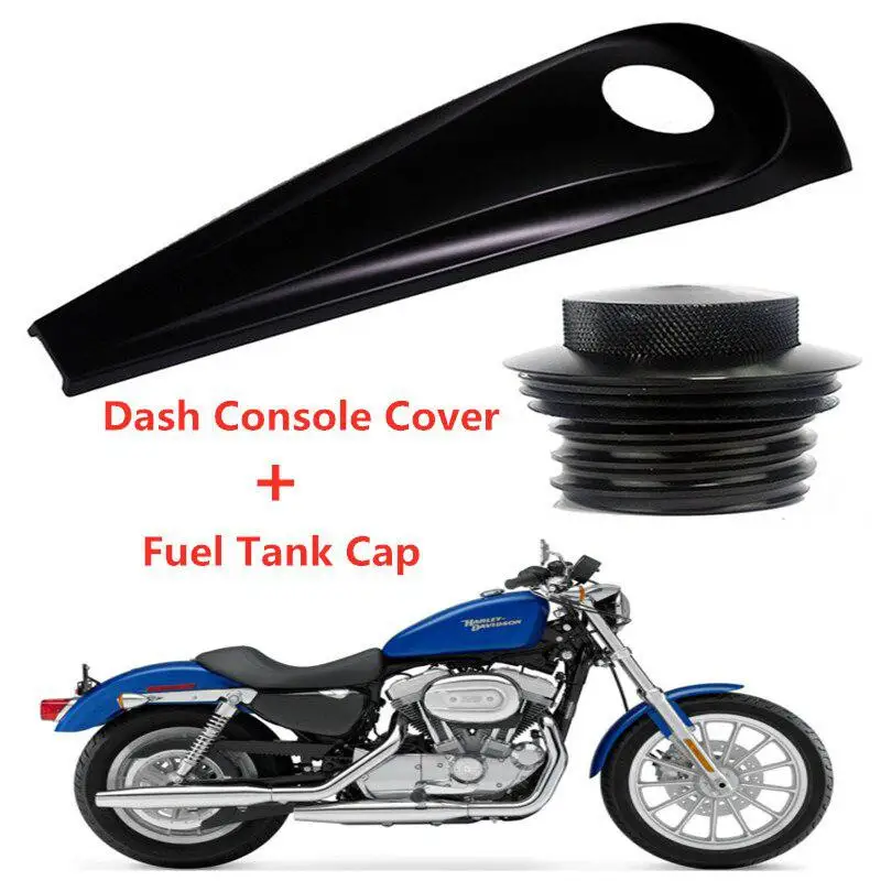 Мотоциклетный глянцевый черный гладкий Чехол для приборной панели и крышка