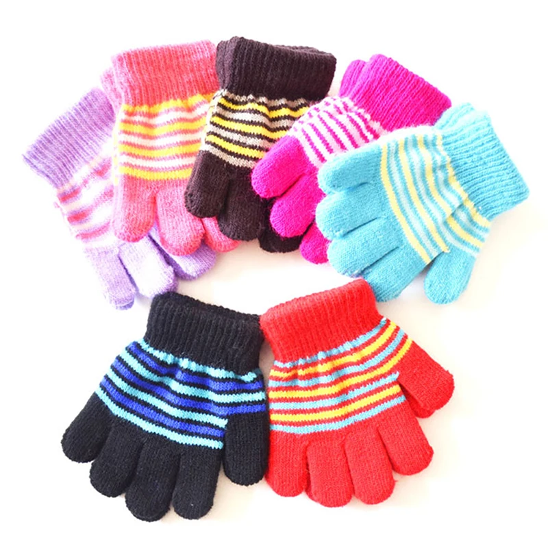 

Winter Baby Carriage Gloves For Babies 1-5 Years Kids Winter Warm Thicken Gloves Girls Boys Mittens Full Finger Gloves