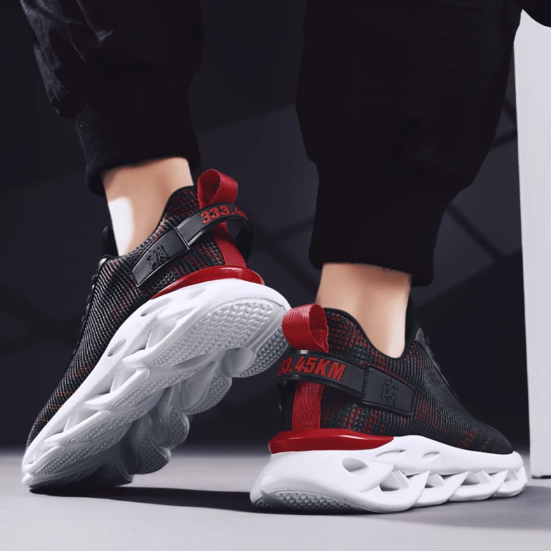 

2021 New Elastic Sole Shoes for Men's Jogging Casual Shoes Men Breathable Trainers Zapatillas Hombre Scarpe Uomo Men's Sneakers