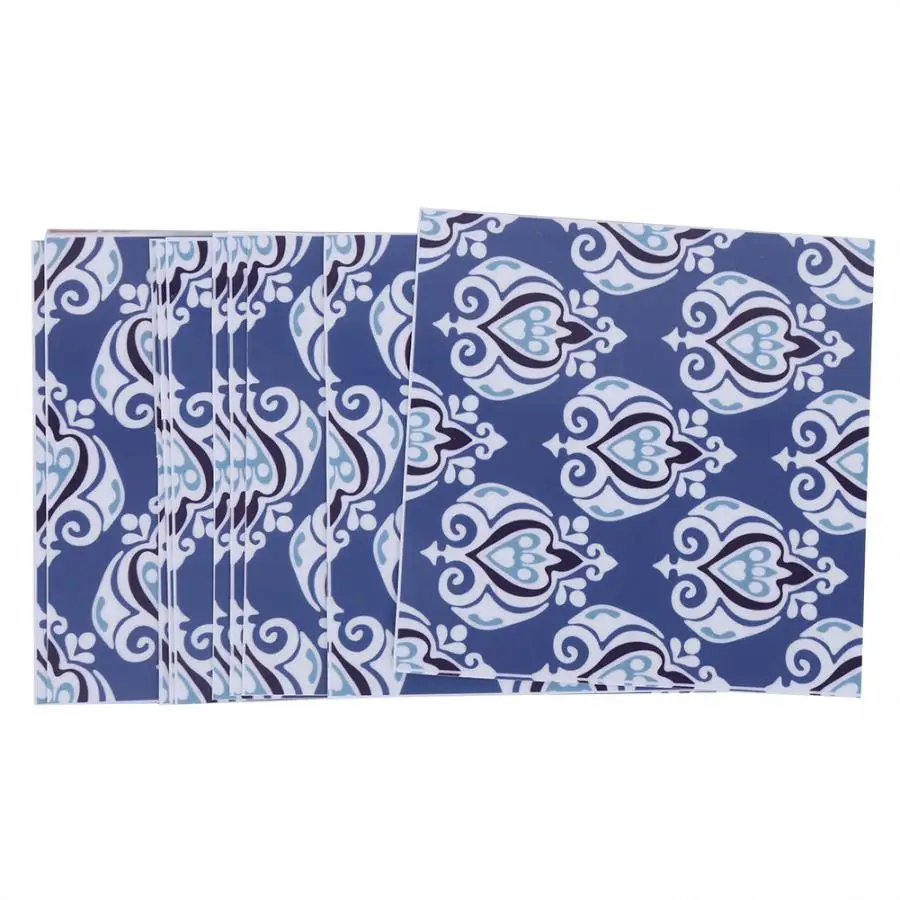 Настенное украшение водостойкая напольная наклейка 10 шт. нескользящая плитка