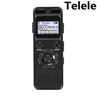 telele digital voice recorder audio recording dictaphone mp3 led display voice activated support 64g expansion noise reduction