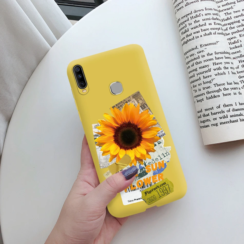 Силиконовый чехол для Vivo Y12 Y15 Y17 Y3 Y19 1915 U3 1904 задняя крышка милый кот кактус