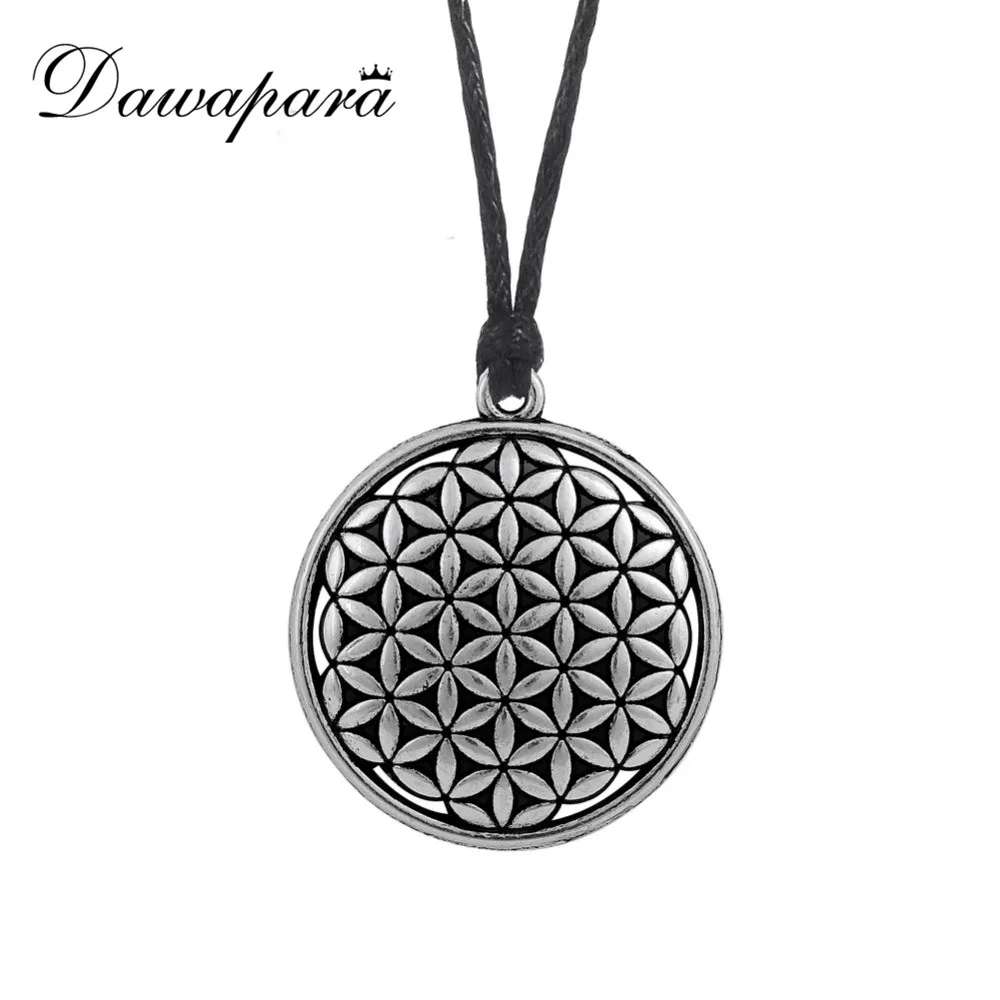 Цветок жизни доапара Ом Йога чакра кулон ожерелье Мандала Сакральная Геометрия